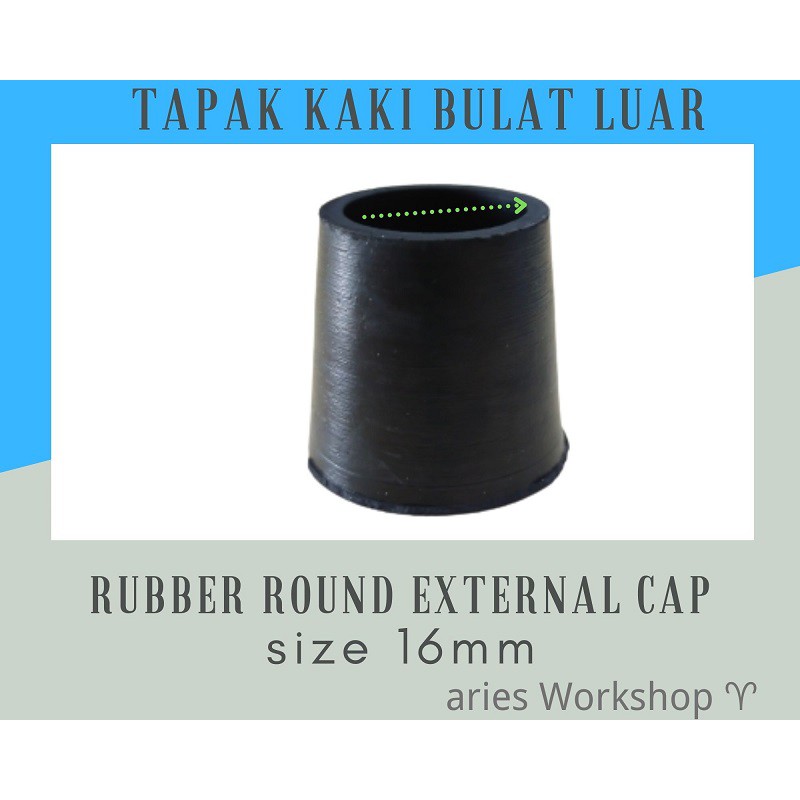 Round External Rubber Cap GETAH HITAM BULAT LUAR UNTUK TAPAK KAKI MEJA ...
