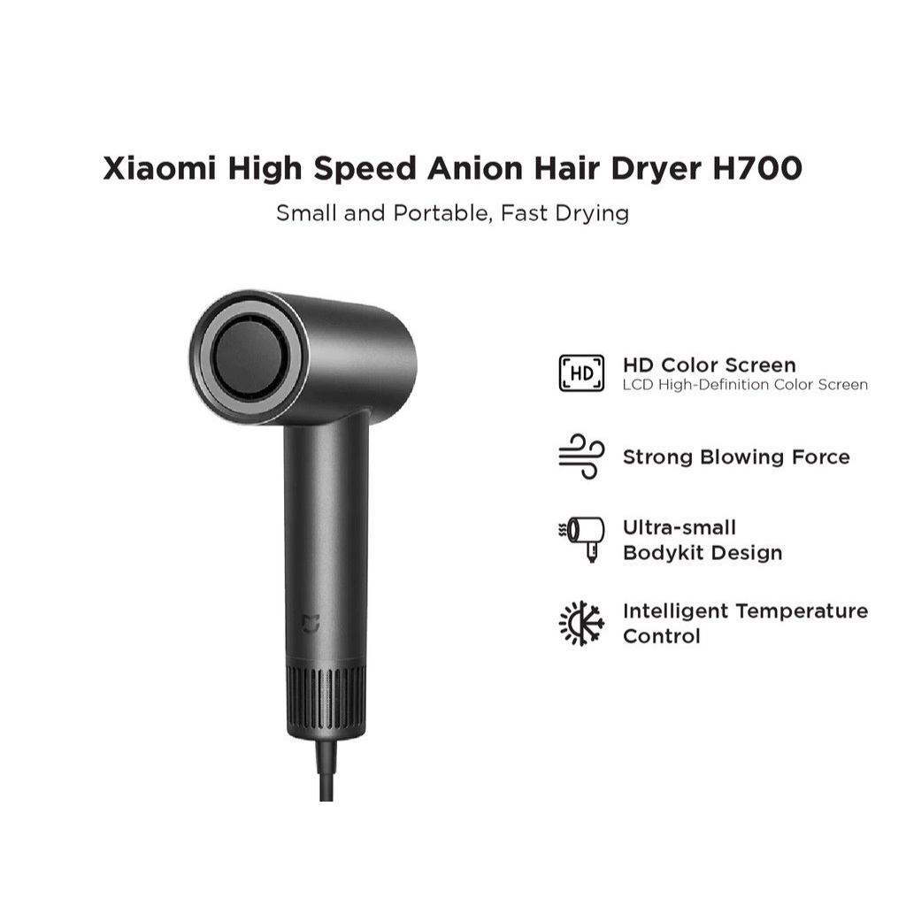 Xiaomi Mijia H700 Hair Dryer 1200W Small and Portable Quick Drying ...