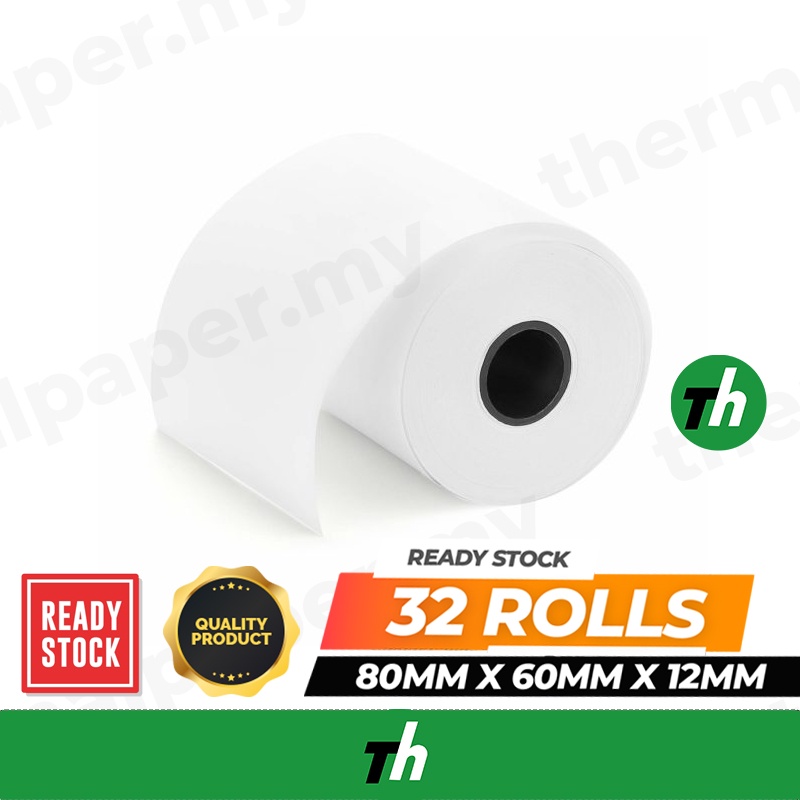 58mm 2 Inch Thermal Paper Roll, 30meter (56mm)