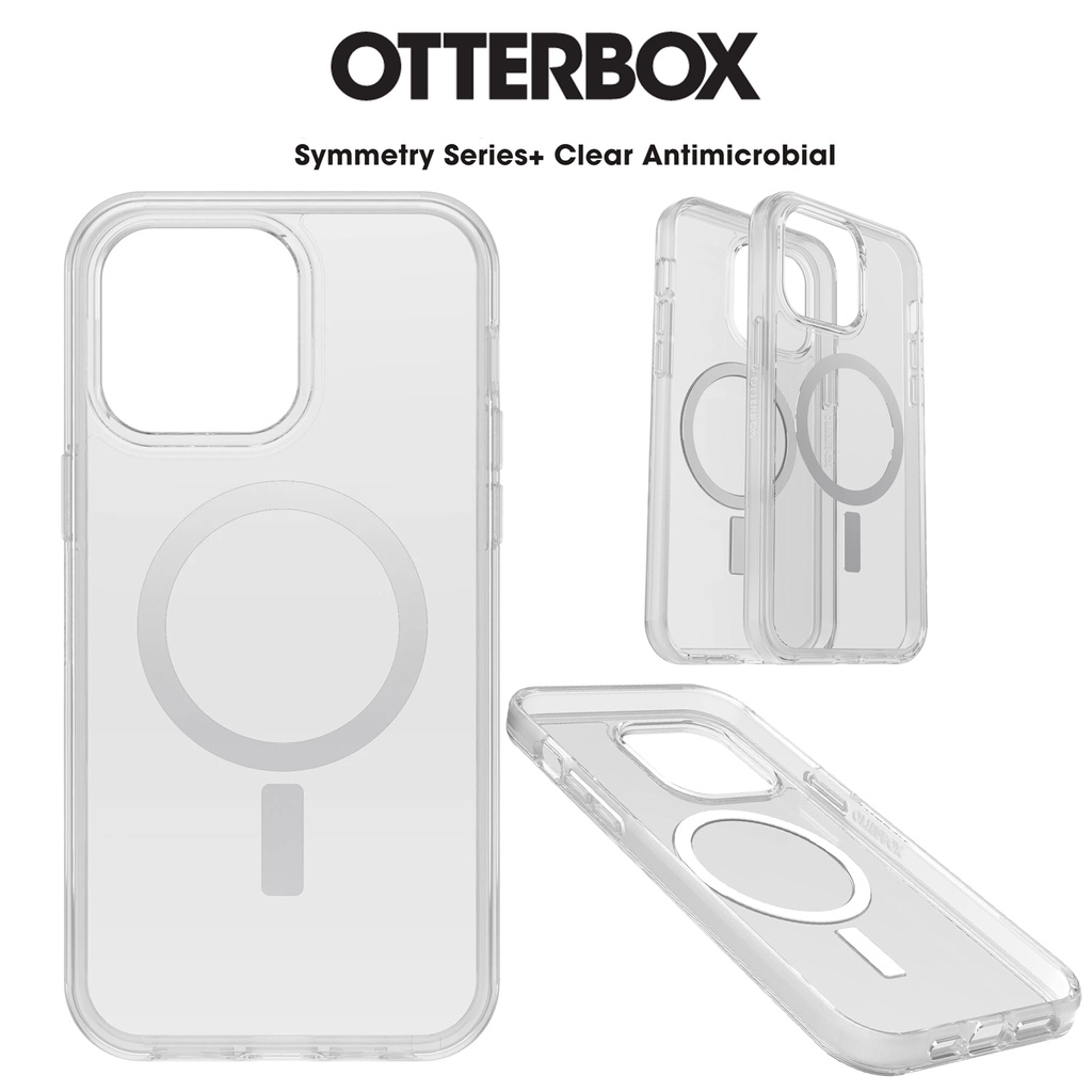 Otterbox Symmetry Series+ Clear Antimicrobial for iPhone 14 Pro Max ...