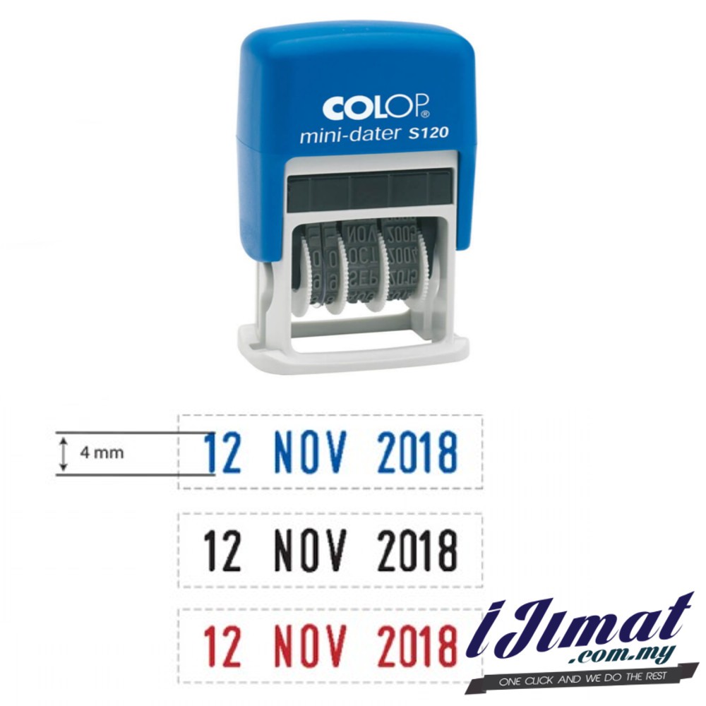 COLOP Mini Dater S120 Self Ink Mini Dater Pre Ink date stamp S120