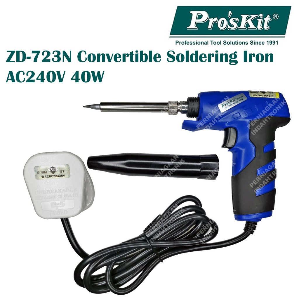 Pro'sKit ZD-723N Convertible Soldering Iron Soldering Gun Pateri AC ...