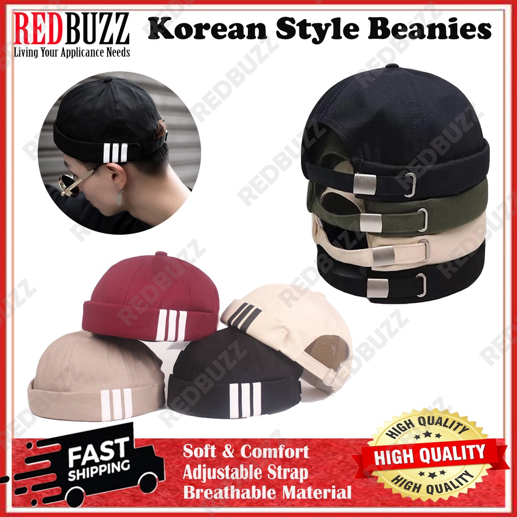 REDBUZZ Topi Kopiah Viral Trend Baru Songkok Roll Beanie Cap Ustad ...