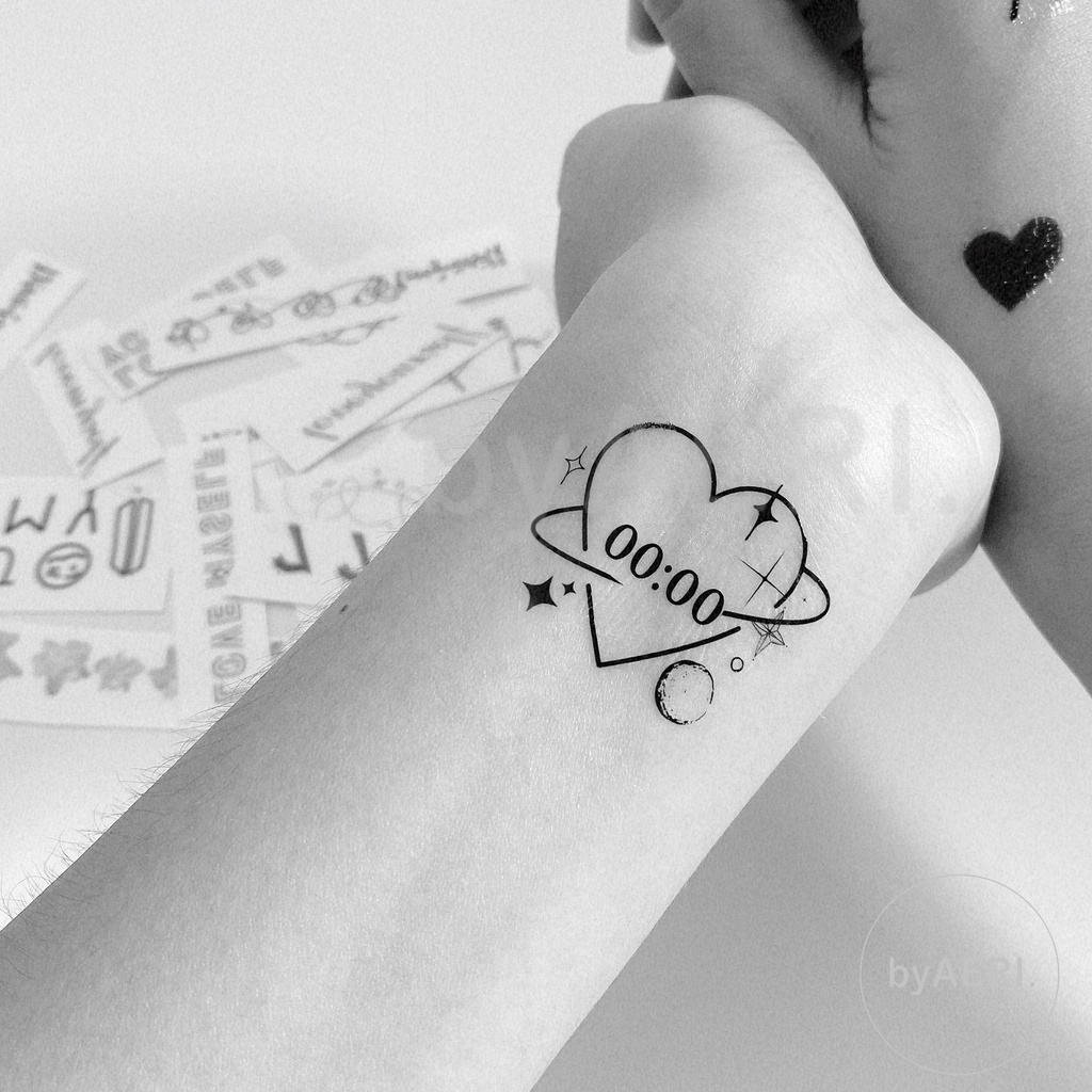 Bts LYRICS/SONG TEMPORARY TATTOO (TEMPORARY TATTOO Sticker BTS SONG