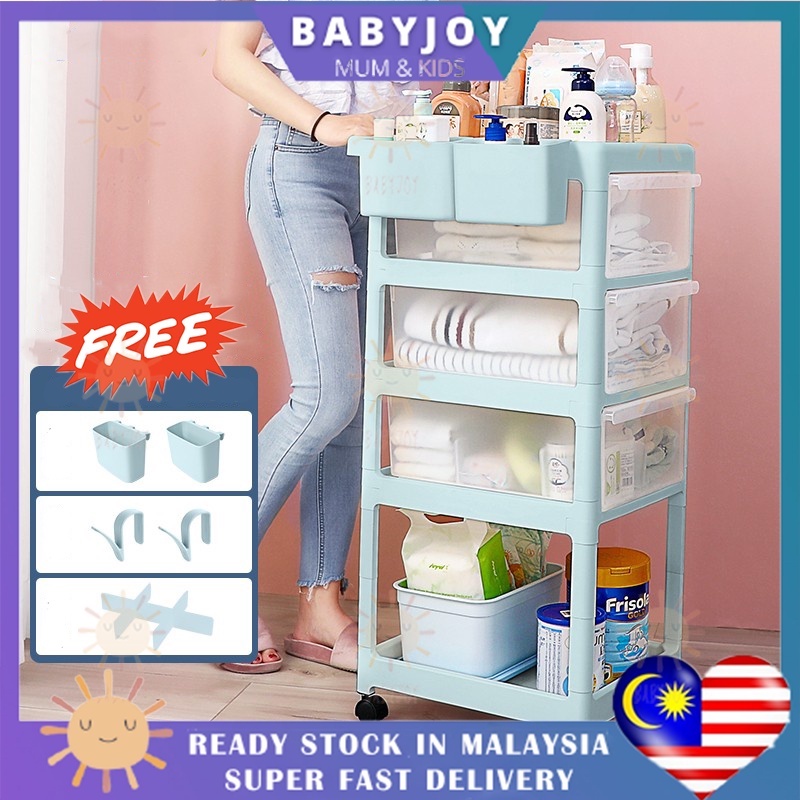 BABYJOY YEYA Quality Baby Storage Rack Multipurpose Storage Trolley 3 ...