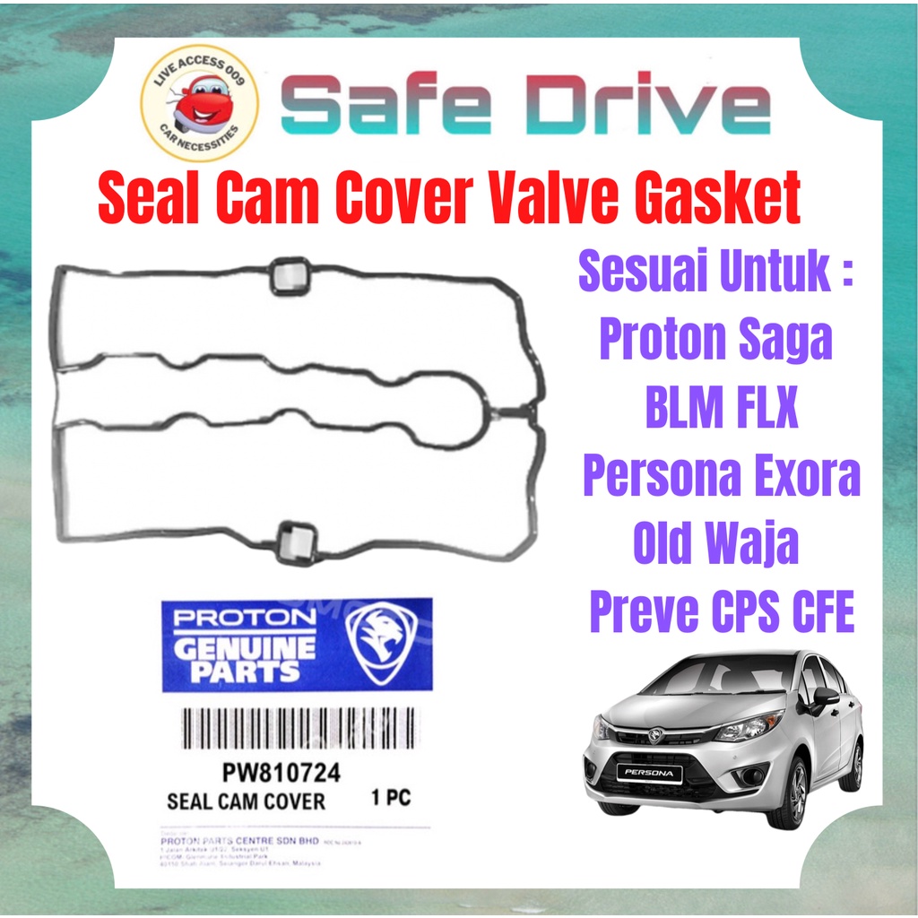 PW810724 Genuine Proton Seal Cam Cover Original Valve Gasket Proton Saga BLM FLX Persona Old