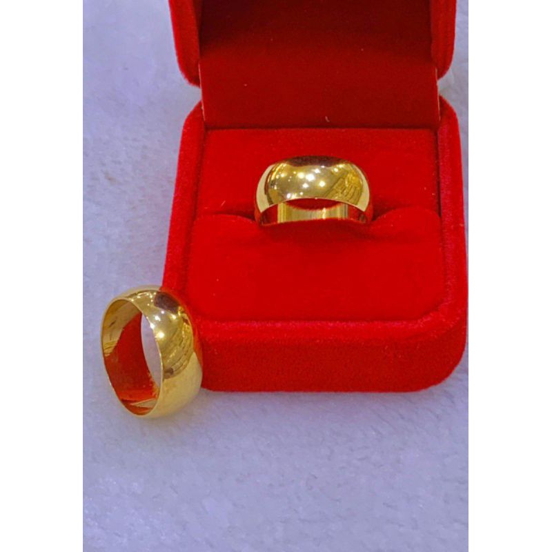 🔥🔥24K Gold Plated Ring Cincin Belah Rotan Tebal Emas Korea🔥🔥 | Shopee ...