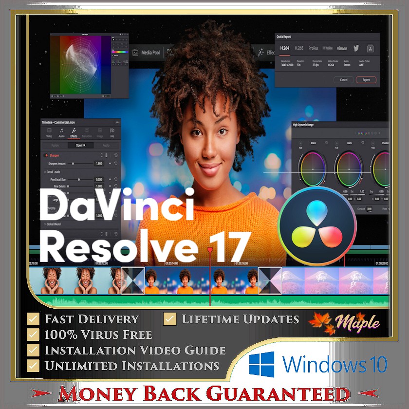 Blackmagic Design DaVinci Resolve Studio 18.5.1.0006 (100% Lifetime ...