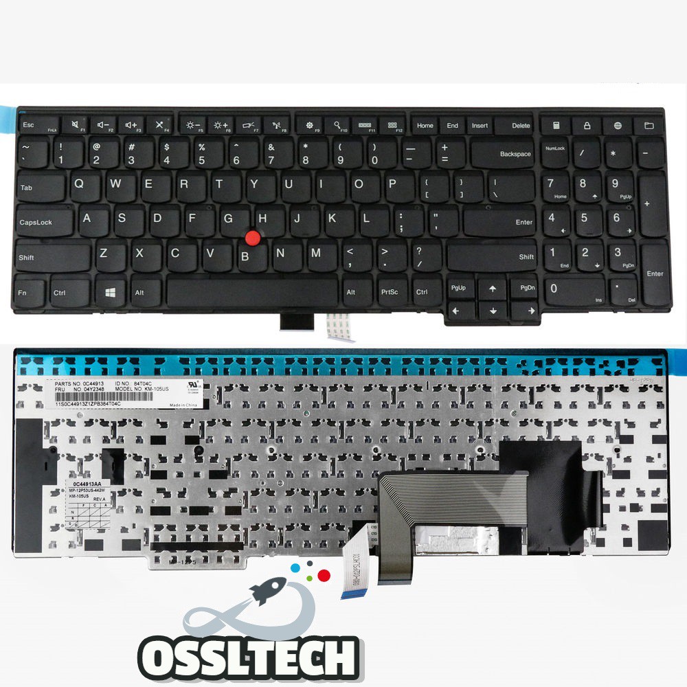 thumbnail image 2 of New Lenovo ThinkPad E550/E555/E560/E565 Laptop Keyboard – US Layout, Black 2 of 5
