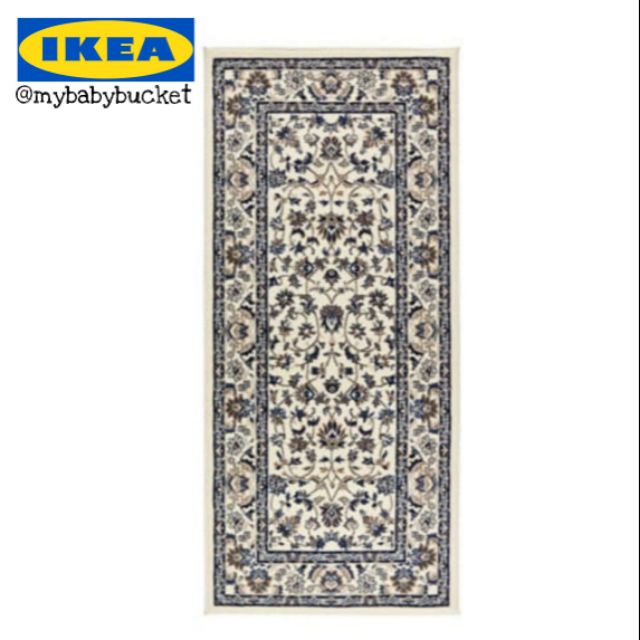 Ikea VALLOBY rug carpet, low pile - Beige Blue | Shopee Malaysia