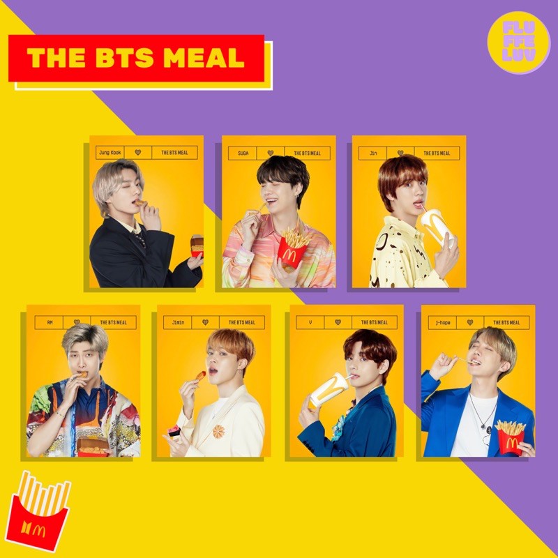 The Bts meal pas pas PHOTO ID SET the Bts meal Bts x mcd Pass PHOTO