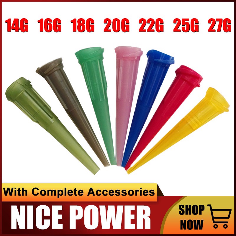 14G27G Plastic Glue Dripping Needle Glue Dispenser Tips Plastic Glue