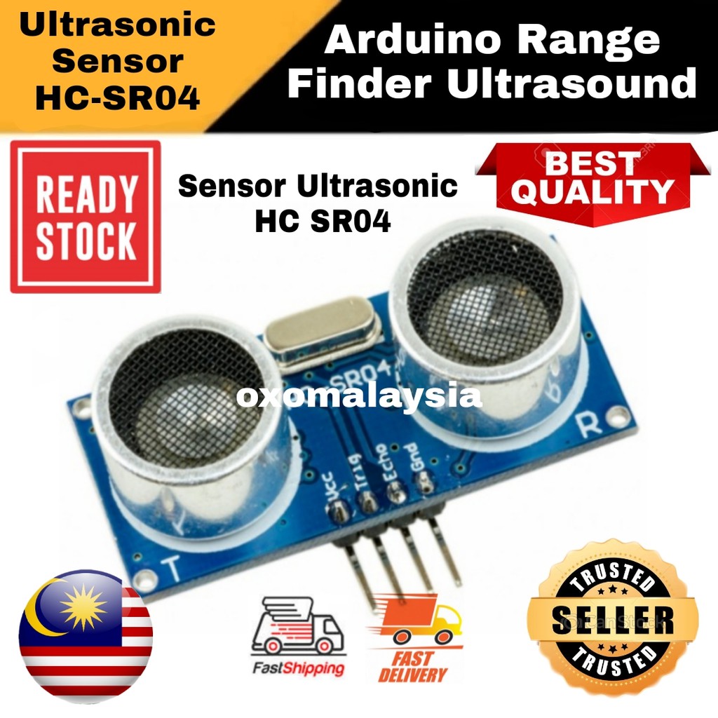 Arduino Range Finder Ultrasound Ultrasonic Sensor HC-SR04 | Shopee Malaysia