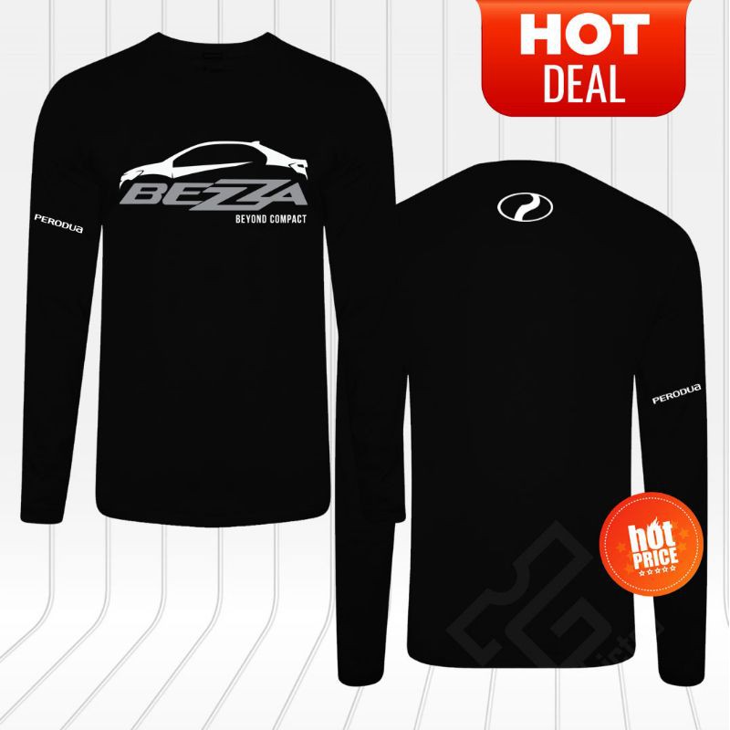 NEW Perodua Bezza Logo Car Beyond Compact LS Long Sleeve Cotton 1760GSM ...