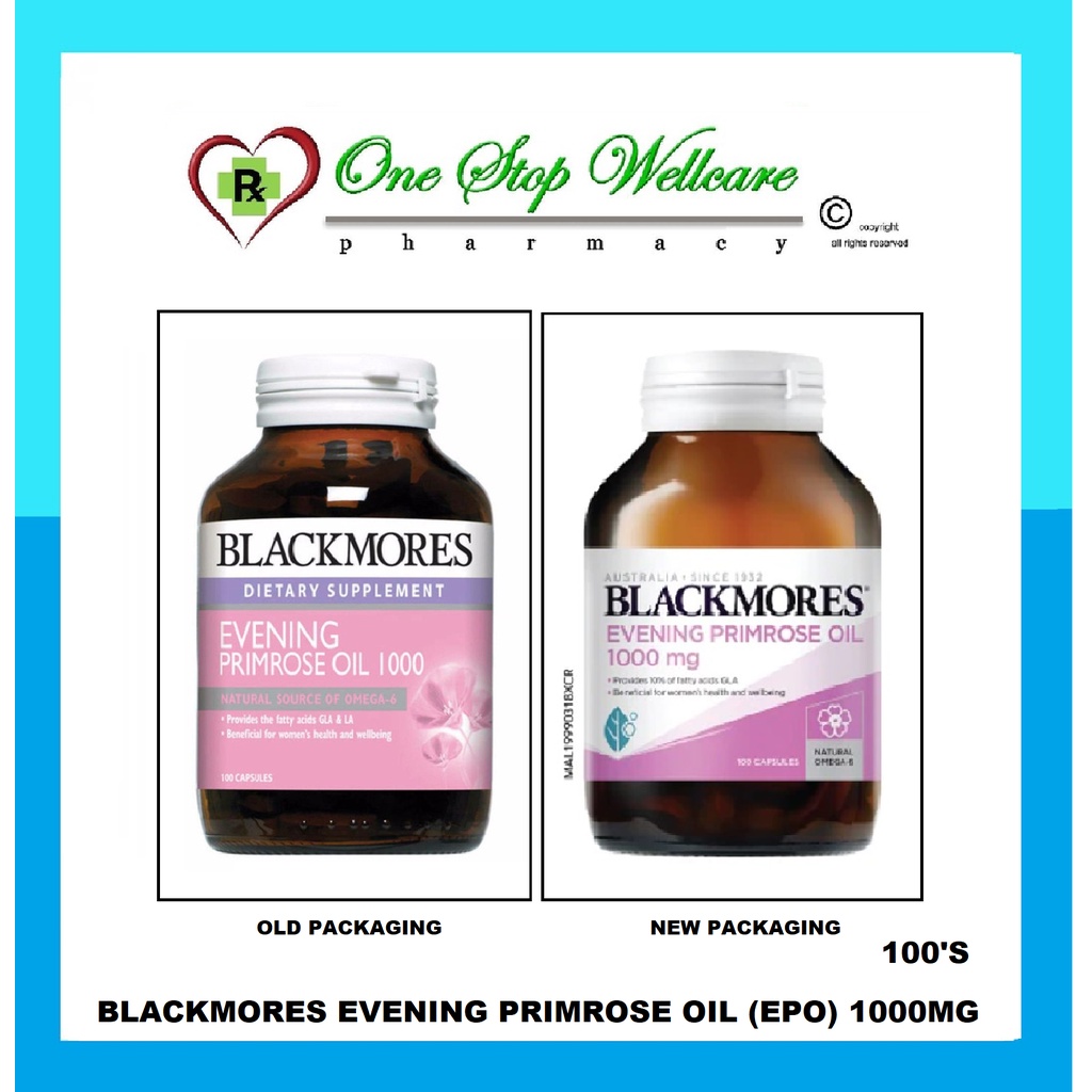 BLACKMORES EVENING PRIMROSE OIL (EPO) 1000MG 60'S / 100'S /3X100'S