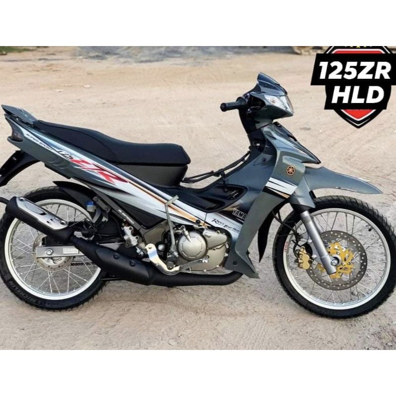 coverset motor yamaha 125ZR Grey nardo colour. HLD edition | Shopee ...