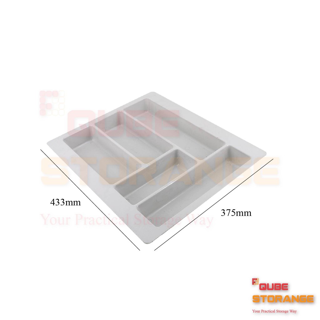 Plastic Spoon Tray Fork Knife Cutlery Tray PVC Drawer Kitchen Cabinet ...