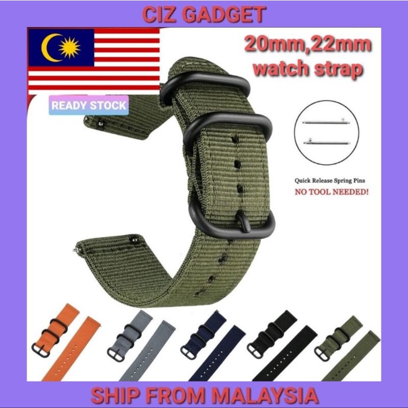 Cinturino 20mm AiMok Intrecciato Nylon Elastico Compatibile Amazfit GTS 4/Bip 3/GTR 42mm E Altri Modelli