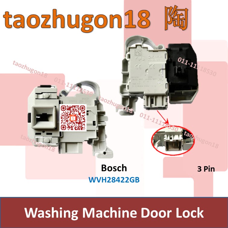 Bosch Washing Machine Door Switch Lid Lock Mesin Basuh Suis Pintu WVH28422GB Shopee Malaysia