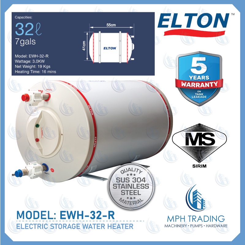 Electric Heater Elton Water Heater ELTON EH-23 EV-23 SIRIM