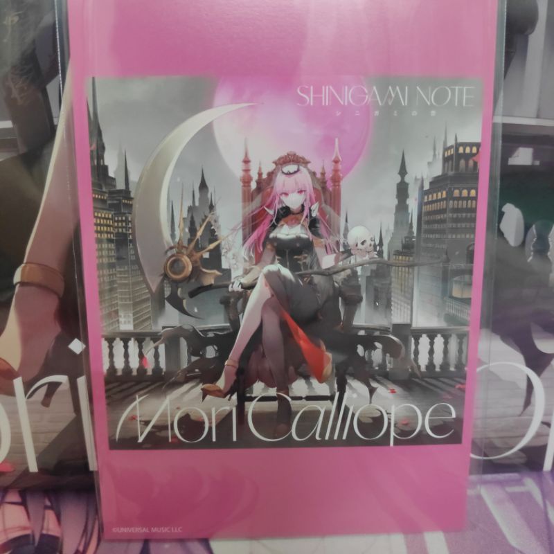 Hololive Mori outlet Calliope Shinigami Note CD With bonus Postcard