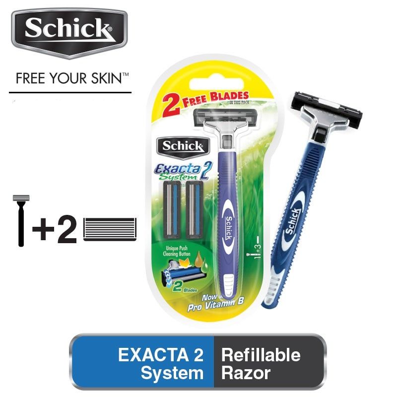 [TKM] Schick Exacta 2 System Sensitive Kit 1's + 2's Razor Blades ...