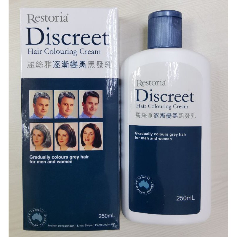 Restoria Discreet Hair Colouring Cream 250ml | Shopee Malaysia