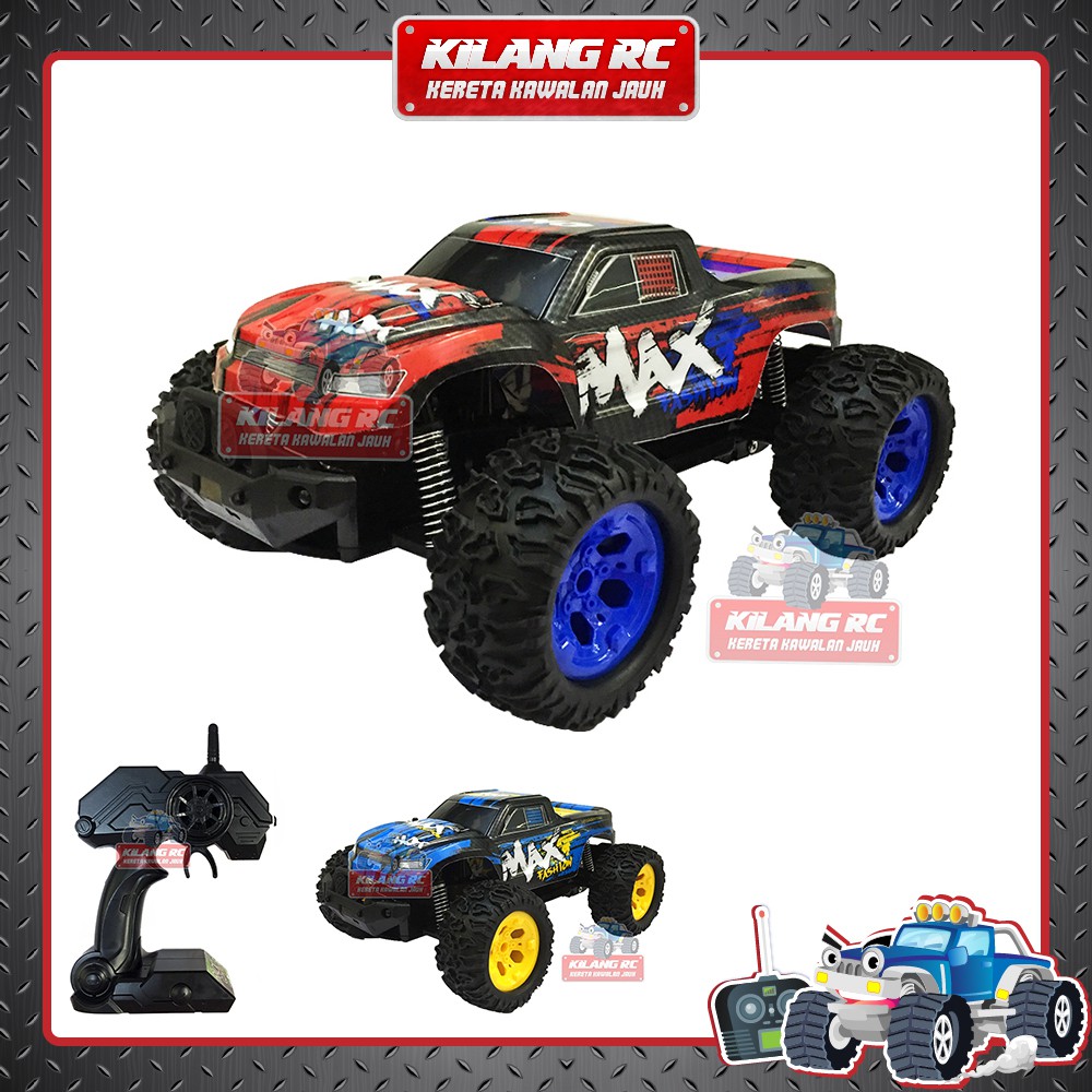RC Car Monster Truck Beast 4 Wheel Drive 33cm/ Kereta Kawalan Jauh ...