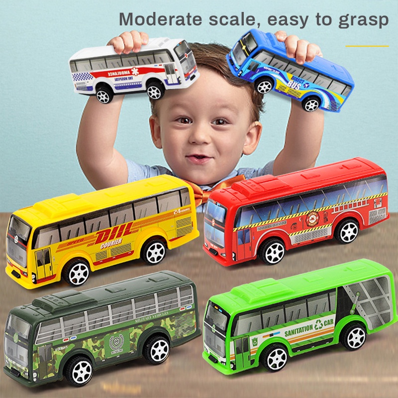 1PCS Pull Back Bus Toy Car Bus Model Car Kids Gift Shopee Malaysia