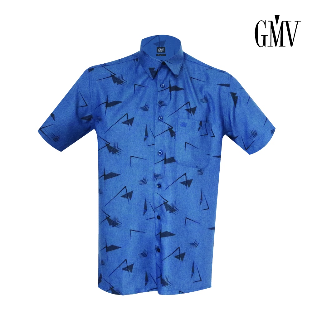 GMV Men's Short Sleeve Printed Jacquard Shirt - GM42905B221 | Shopee ...