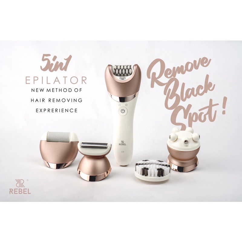 READY STOCK IN MALAYSIA REBEL 5in1 EPILATOR /waterproof / hair removal