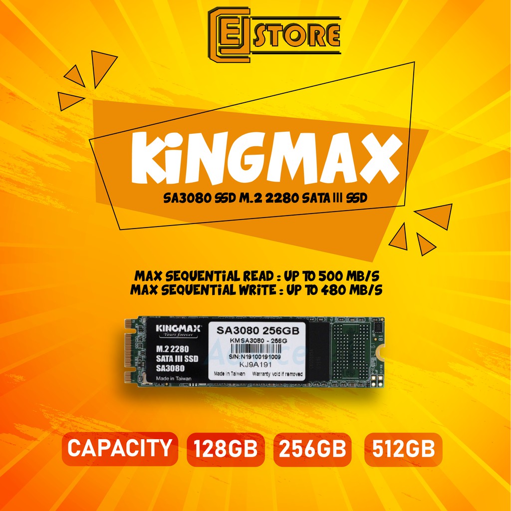 KINGMAX SA3080/PQ3480/ DYNABOOK AX3500 M.2/NVME SSD 2280 SATA III ...