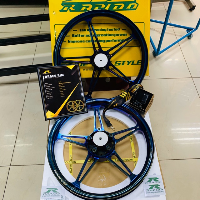 💯 ORIGINAL RAPIDO FORGED RIM RF505 RAPIDO Y15ZR | Shopee Malaysia