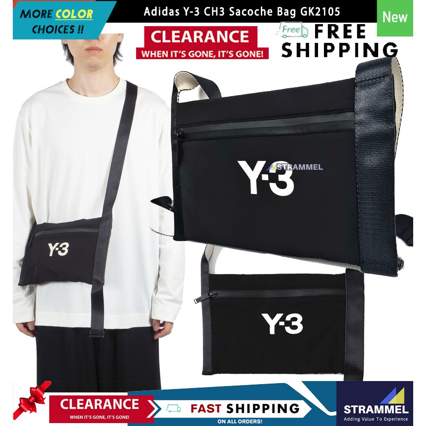 [100% Authentic] Adidas Y-3 CH3 Sacoche Bag GK2105 Shoulder Bag Sling Bag  Crossbody Bag [Ready Stock]