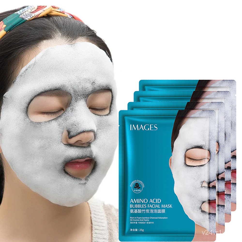 Amino Acid Bamboo Charcoal Bubble Face Mask Deeping Cleansing Smooth ...