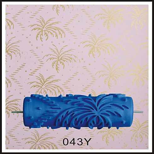 Pattern Paint Roller bunga design painting alat cat dinding pengecat ...