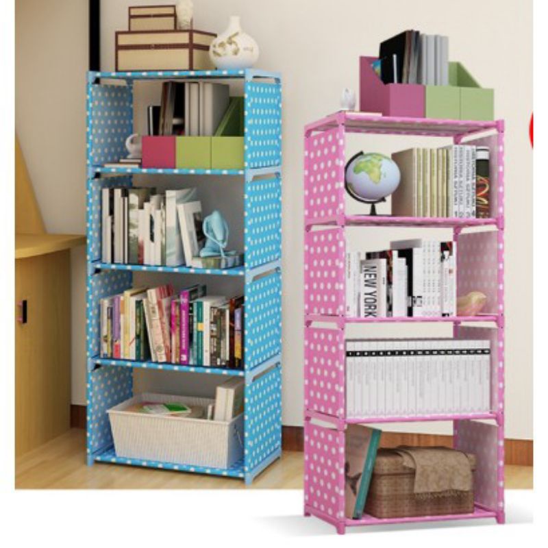 🇲🇾 MALAYSIA SELLER 🇲🇾🔥Rack Korean DIY Book Storage Shelf 5 Tier with 4