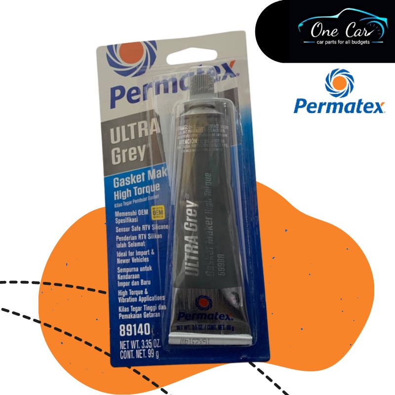 Permatex Gum Gasket Ultra Grey 599BR Gasket Maker high Torque | Shopee ...
