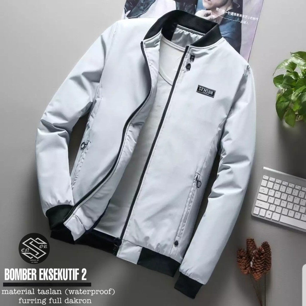 Men s bomber Jacket Latest premium sensor Executive bomber Jacket Shopee Malaysia