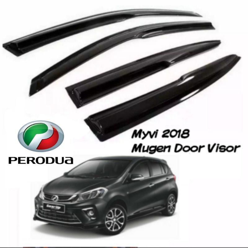 Perodua Myvi 2018 Door visor (Mugen) (Made In Malaysia 100% Acrylic ...