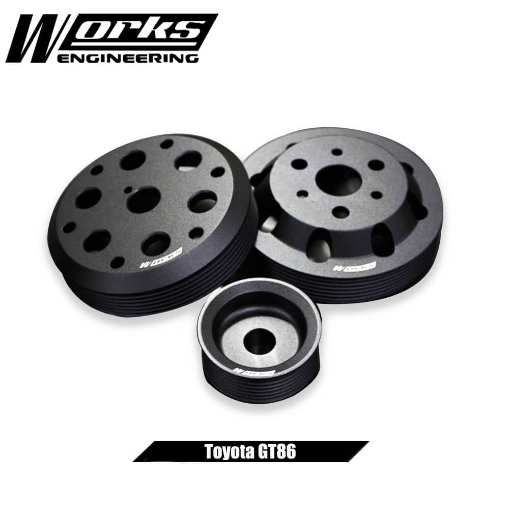 Works Engineering Lightweight Crank Pulley set for Toyota GT86 / Subaru