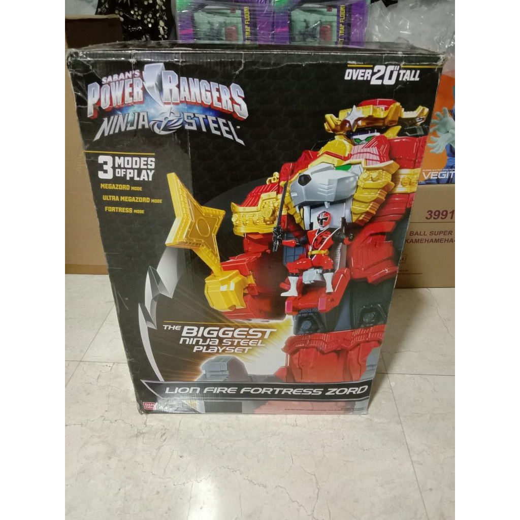 Power rangers lion fire 2024 fortress zord