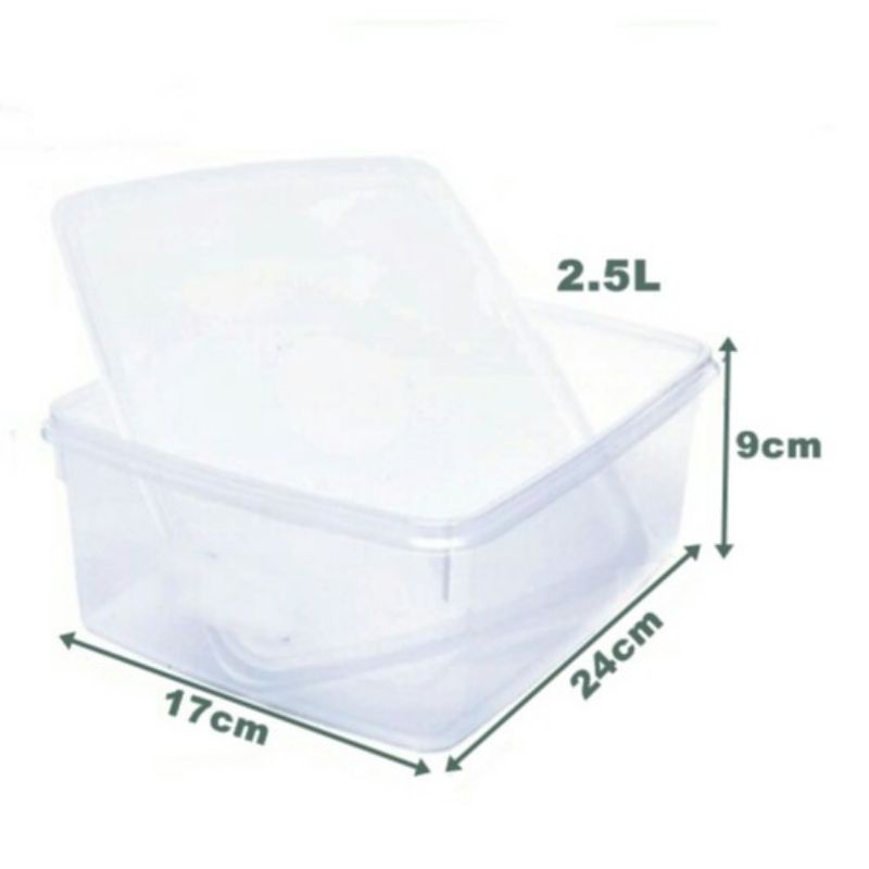 BESTWARE #5(2.5L) Plastic Container Bekas Plastik Freezer Box Food ...