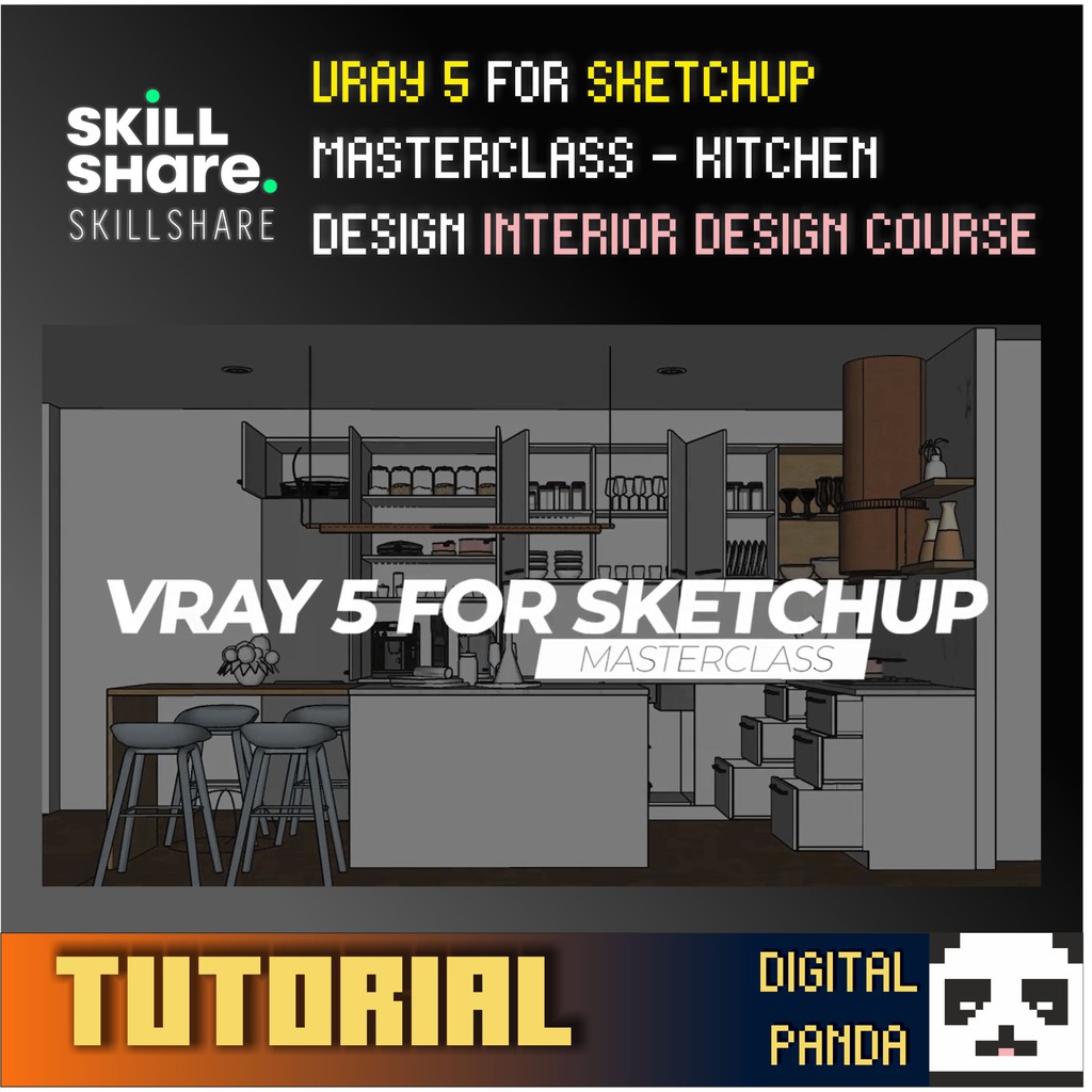 [ FULL TUTORIAL ] VRAY 5 FOR SKETCHUP MASTERCLASS - KITCHEN DESIGN ...