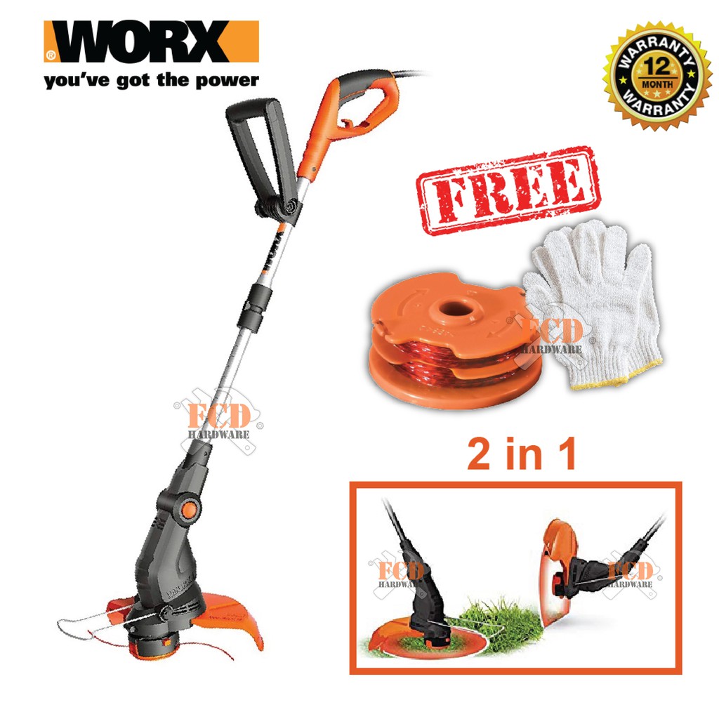 WORX WG119E 550W 30cm Corded Electric Grass Trimmer / Edger ( FREE