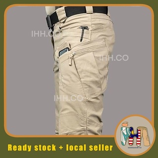 Seluar Lelaki Kargo Straight Cut Cargo Pants h and m Seluar Getah ...