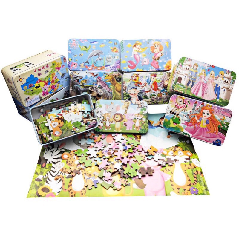 【Malaysia Ready Stock】 Early Learning 200pcs type jigsaw puzzle with