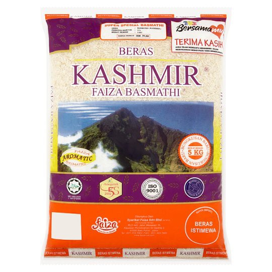 Beras Faiza Kashmir Basmathi 5kg rice