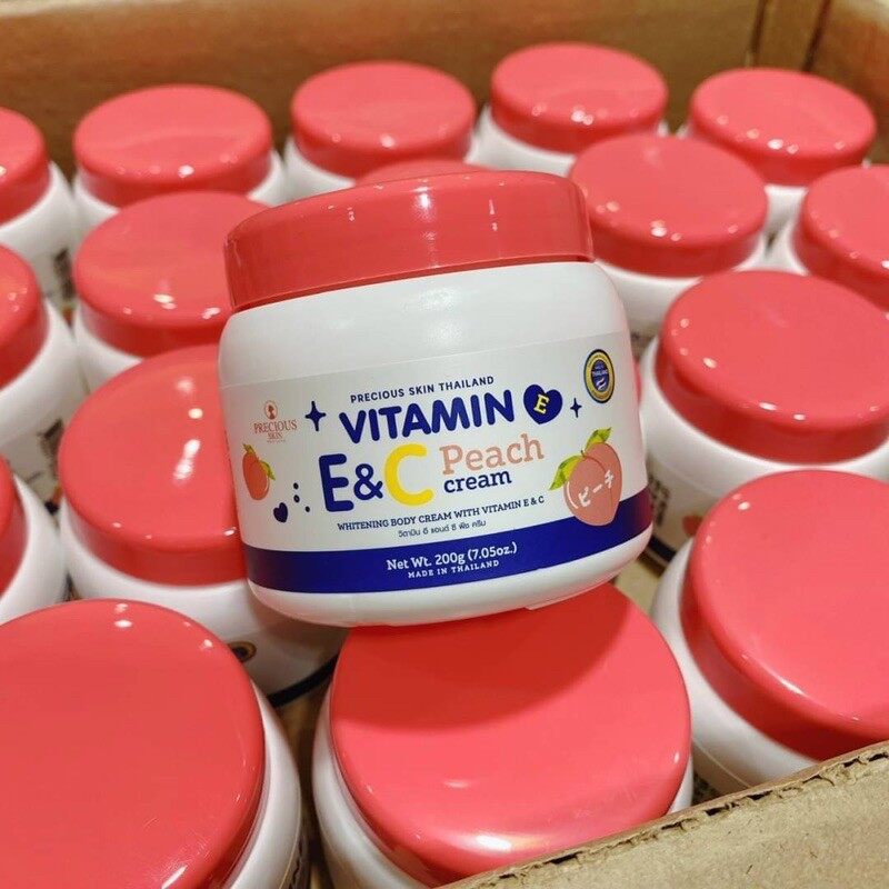 Vitamin E&C Peach Cream 🍑🍑🍑200gram Shopee Malaysia