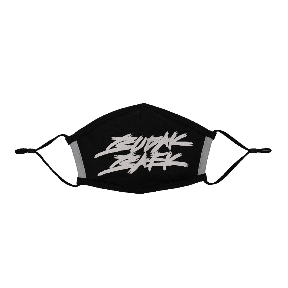 Budak Baek Logo Reflective Face Mask - Black | Shopee Malaysia